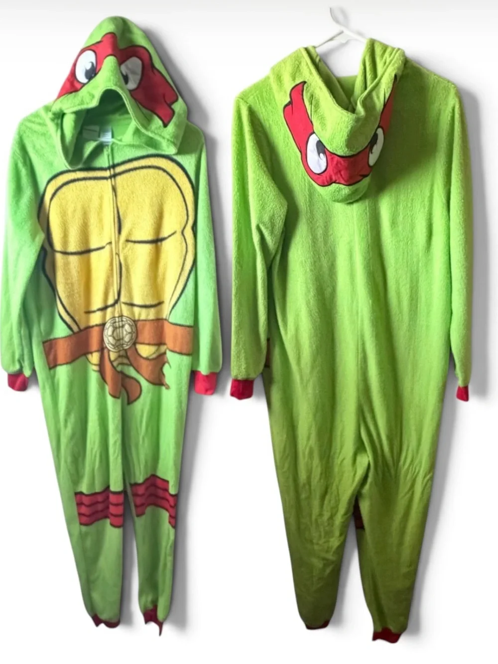 Teenage Mutant Ninja Turtles One Piece Pajamas Size L 12-14 Union Suit Costume